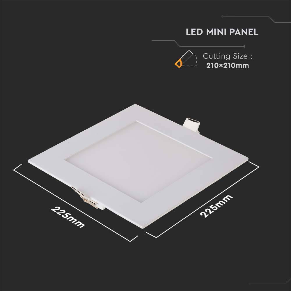 V-TAC VT-1807SQ-N 214871 Panel LED encastrado Clase de eficiencia energética: F (A - G) 18 W Blanco frío Natural White-4