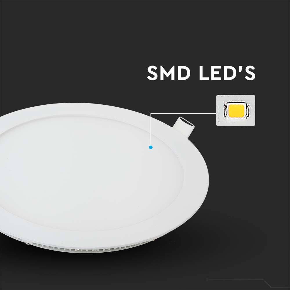 V-TAC VT-1807-N 214860 Panel LED encastrado Clase de eficiencia energética: F (A - G) 18 W Blanco cálido Natural White-1