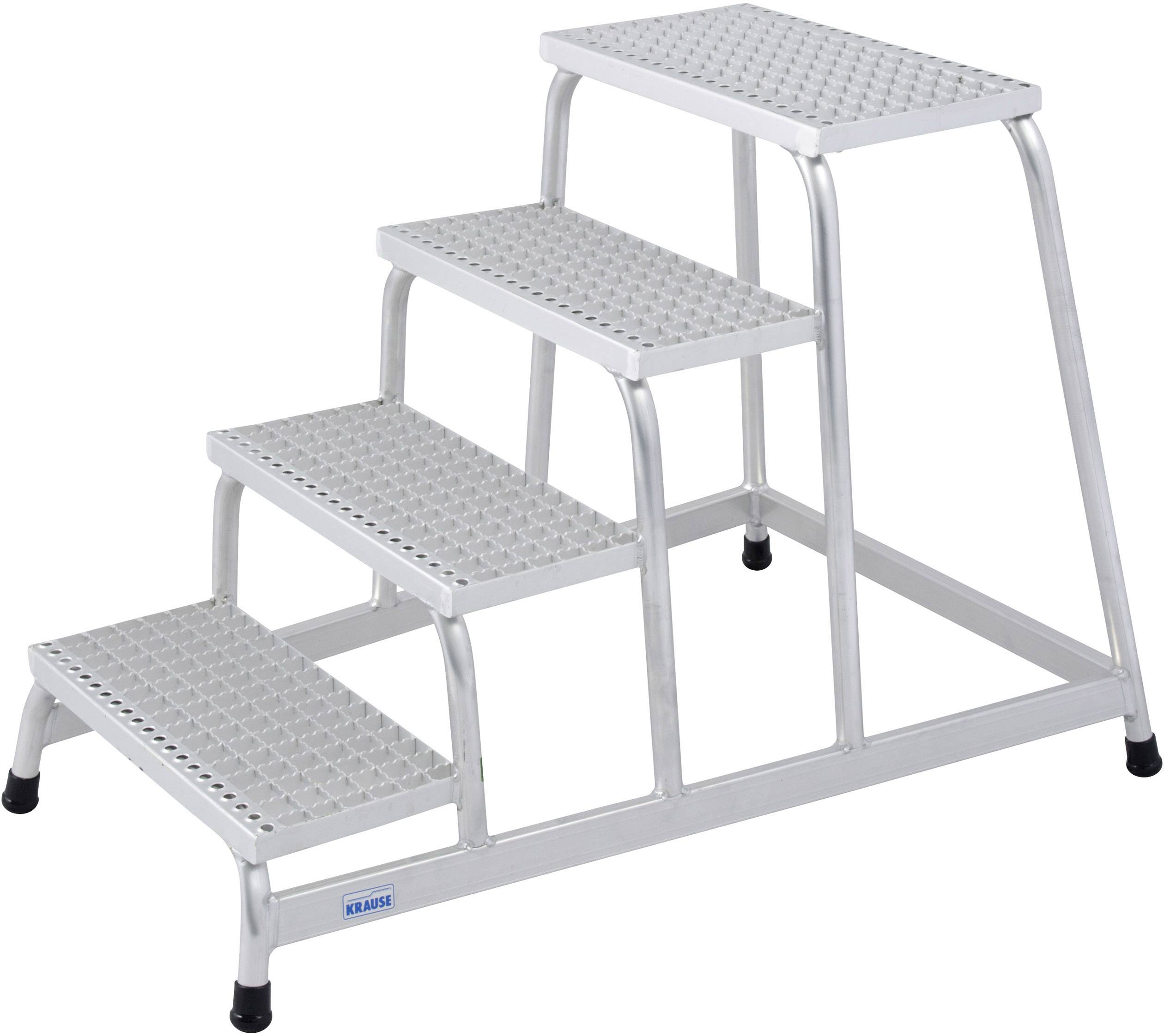 Krause 805348 Aluminio Escalón de montaje Altura de trabajo (máx.): 2.80 m Plata 11 kg