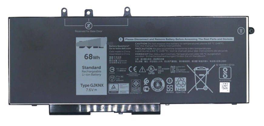 Dell Batteria Gd1jp Lithium-Ion 68Wh Per Latitude 5480/5580 - Immagine 3