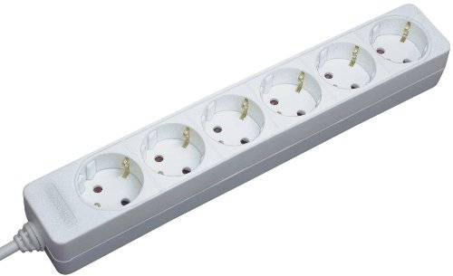 Brennenstuhl 1550620406 Regleta de enchufes sin interruptor 6 veces Blanco 1 UD(S).