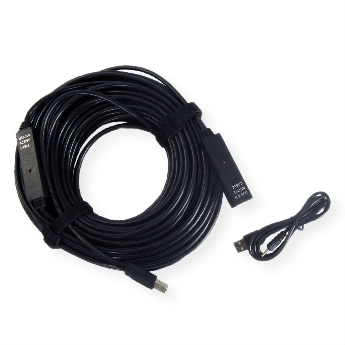 Value Cable USB USB 2.0 Conector USB-C® 30.00 m Schwarz Activo con amplificación de señal 12.99.1111-3
