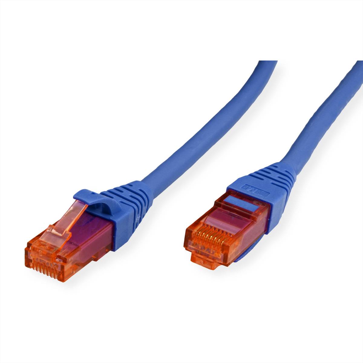 Roline 21.15.2545 RJ45 Cable de red, cable de conexión CAT 6 U/UTP 5.00 m Blau Sin blindaje, Sin halógenos, Retardante d-1