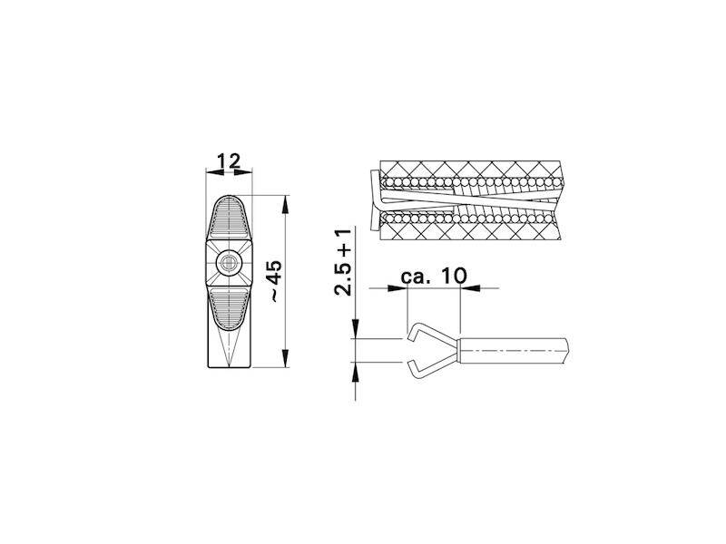Stäubli SKPS-4 BL Pinzas de sujeción de seguridad Conexión enchufable de 4 mm CAT II 1000 V Blau-4