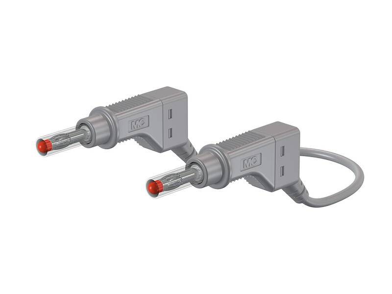 Stäubli XZG425/SIL Sicherheits-Messleitung Conector de láminas 4 mm Conector de láminas 4 mm 0.50 m Gris 1 ST