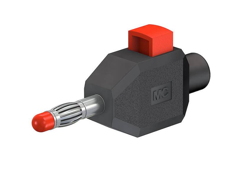 Stäubli KLS4 SCHWARZ Conector banana de prueba Conector, recto Ø del pasador: 4 mm Schwarz 1 ST Piece-0