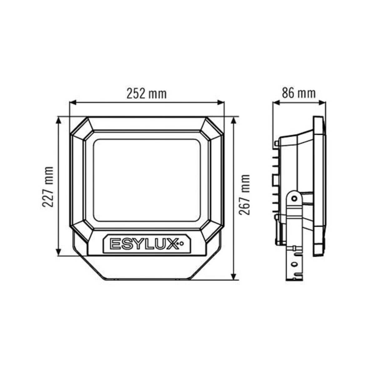 ESYLUX OFL SUN LED 30W3K ws EL10810107 Difusor LED para exteriores 28 W Colores de la luz (lámparas): Blanco-1