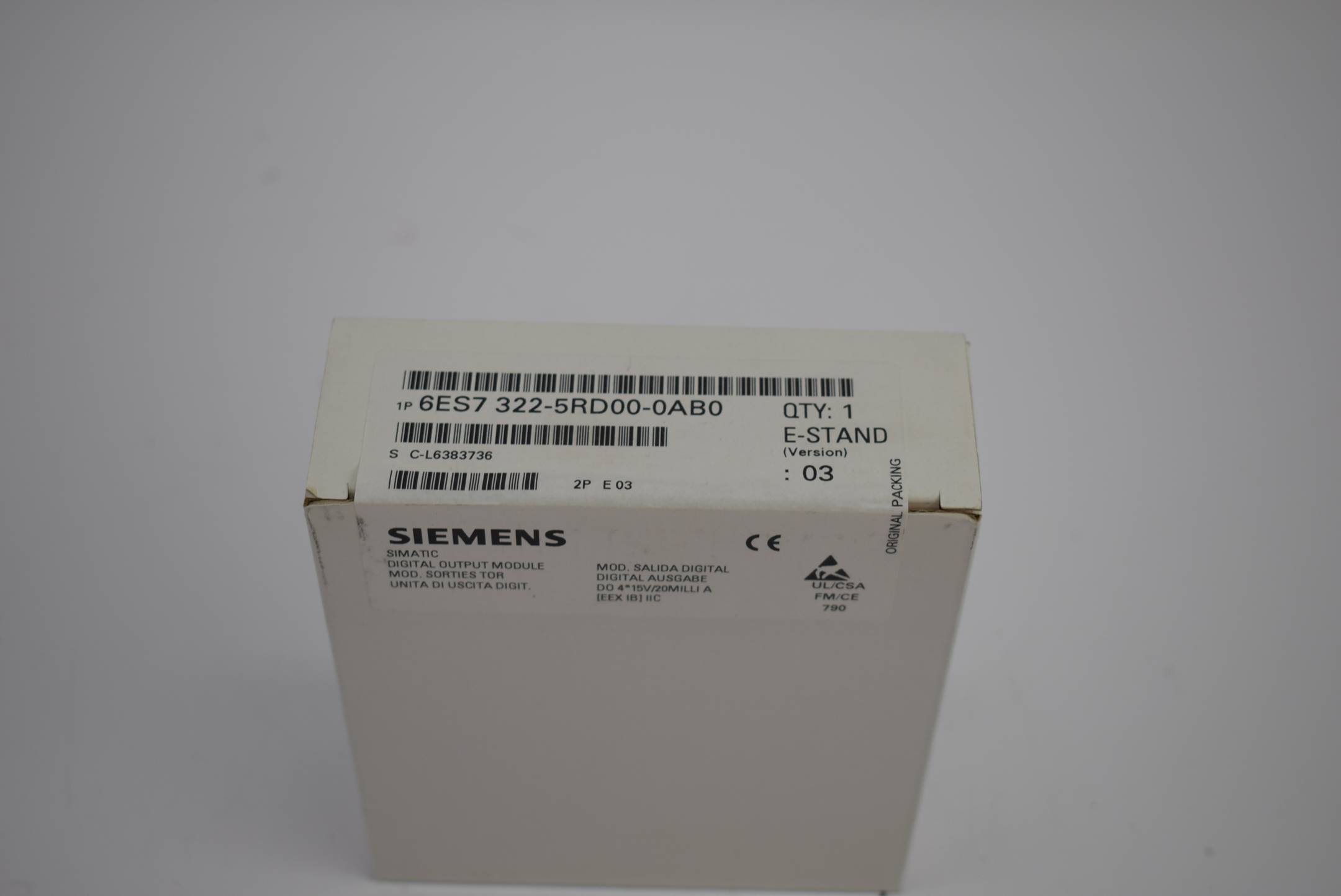 Siemens 6ES7322-5RD00-0AB0 6ES73225RD000AB0 Módulo de salida digital PLC 24 V/DC-0