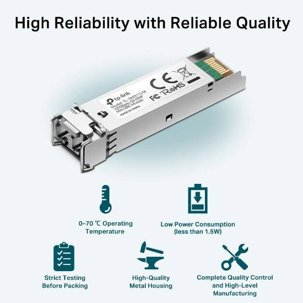 TP-LINK TL-SM311LM TL-SM311LM Módulo transceptor de SFP 1 GBit/s 550 m Tipo de módulo SX-2