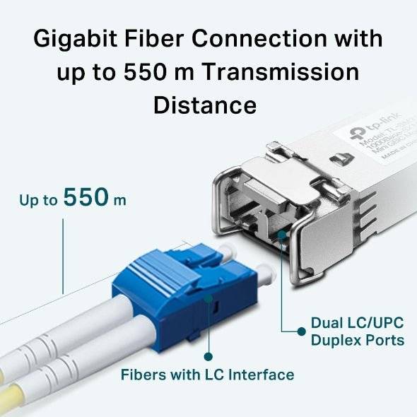 TP-LINK TL-SM311LM TL-SM311LM Módulo transceptor de SFP 1 GBit/s 550 m Tipo de módulo SX-4
