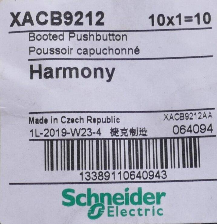 Schneider Electric XACB9212 XACB9212 Pulsador Con botón 1 tecla Blanco Desbloqueo por presión 1 ST Piece-2