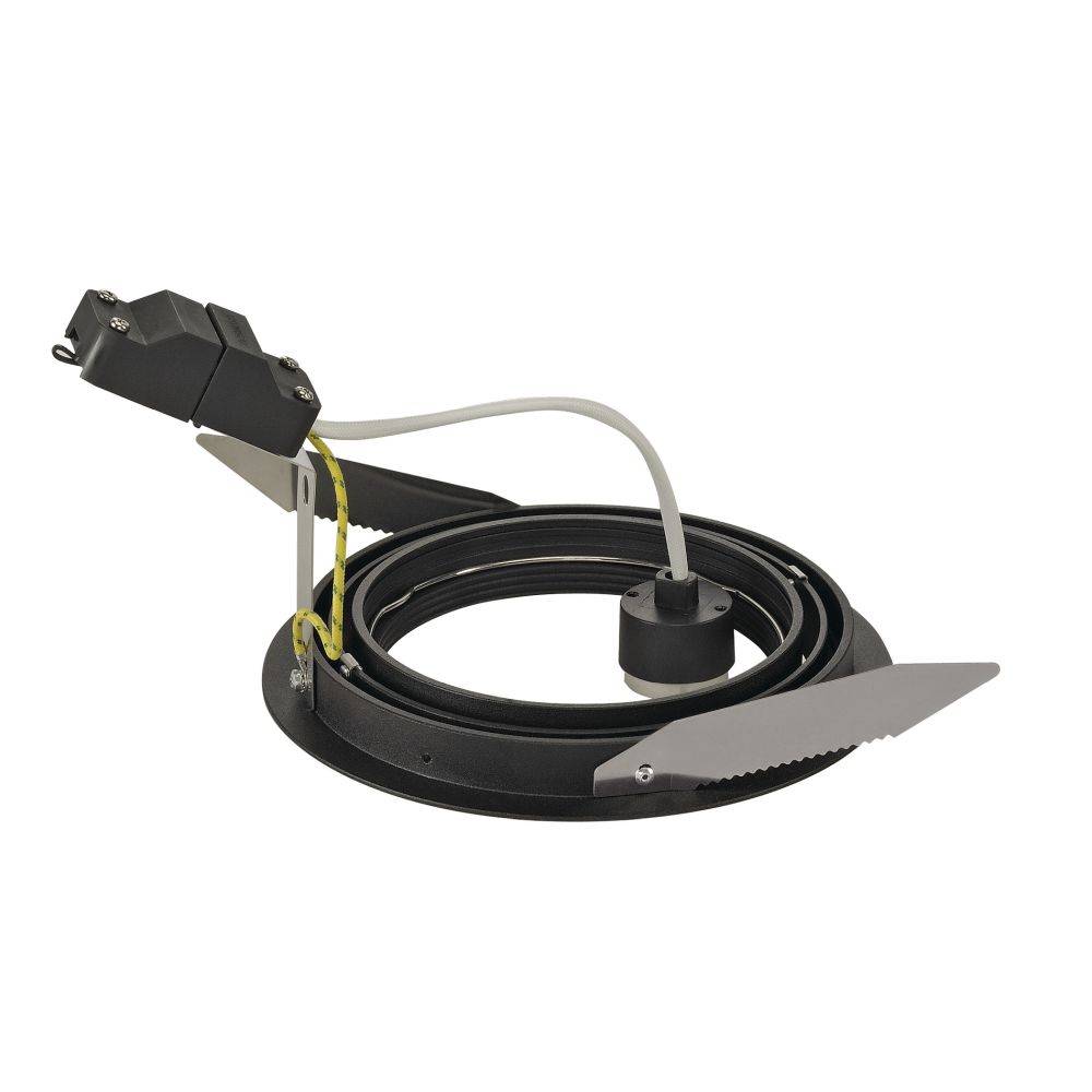 SLV 113550 New Tria 1 Lámpara de encastre Halógeno, LED GU10 75 W Negro (mate)-2