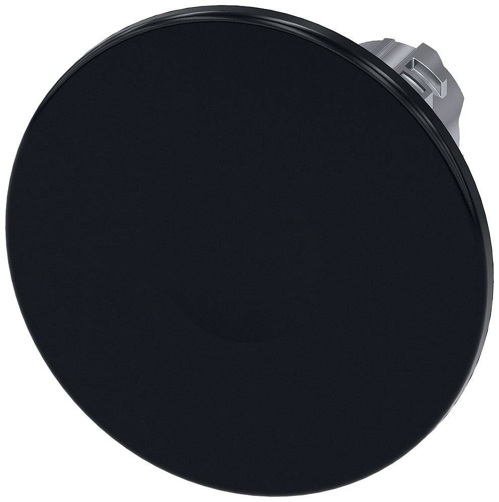 Siemens 3SU10501CD100AA0 3SU1050-1CD10-0AA0 Pulsador tipo seta Anillo frontal de metal, Alto brillo Pomo Plata, Schwarz 1 ST Piece