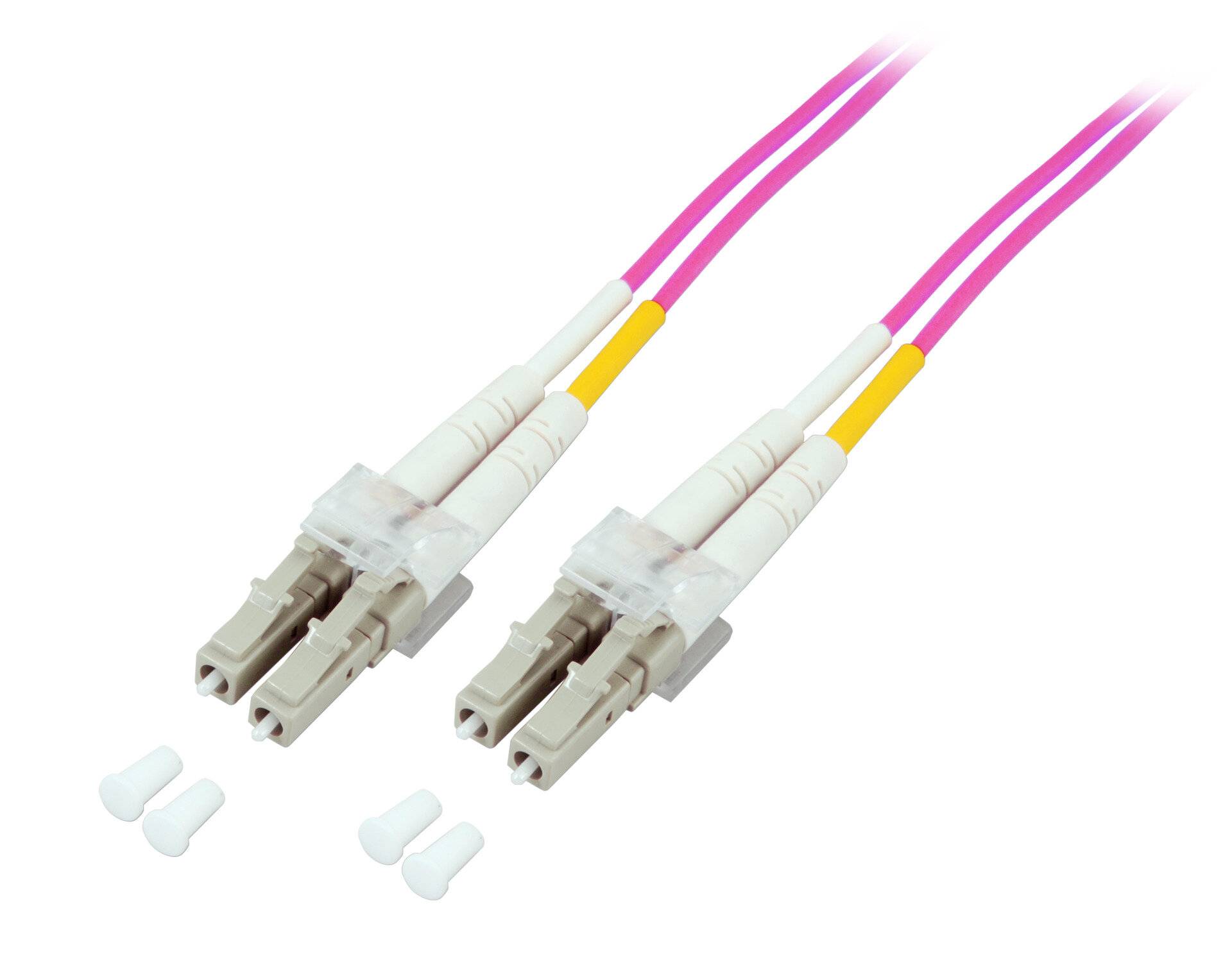 EFB Elektronik O0319.1 Fibra de vidrio LWL Cable 1.00 m Violeta [1x Conector LC - 1x Conector LC] 50/125 µ Multimode OM4-2