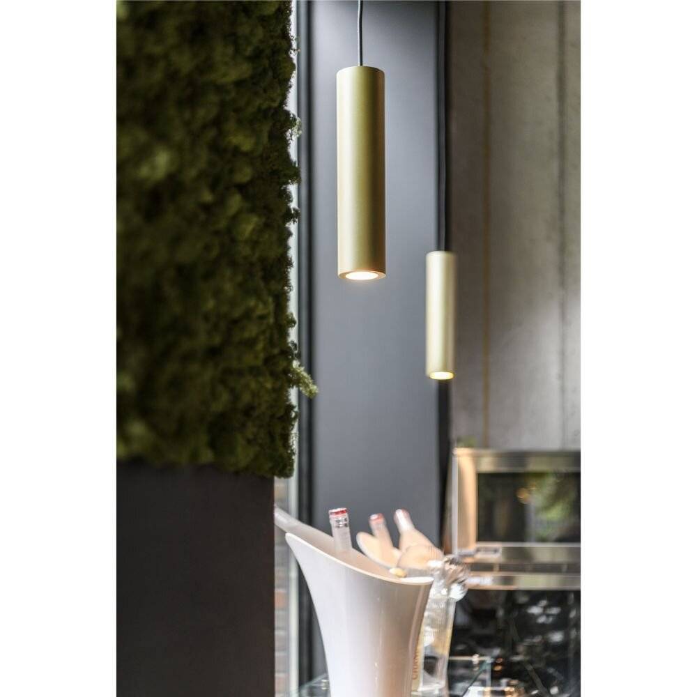 Símbolo para SLV ENOLA B 151853 Luminaria pendular Bombilla de bajo consumo GU10 50 W Gold