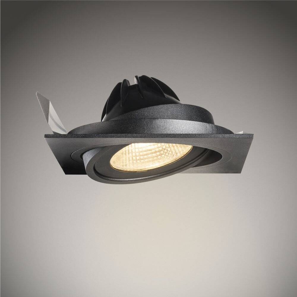 Imagen de premio para SLV 113830 New Tria 1 Lámpara de encastre Halógeno, LED GU10 75 W Negro (mate)