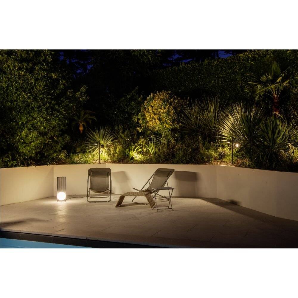 Imagen de premio para SLV 231505 SITRA 360 Lámpara solar de pie para exteriores Bombilla de bajo consumo GX53 9 W Antracita