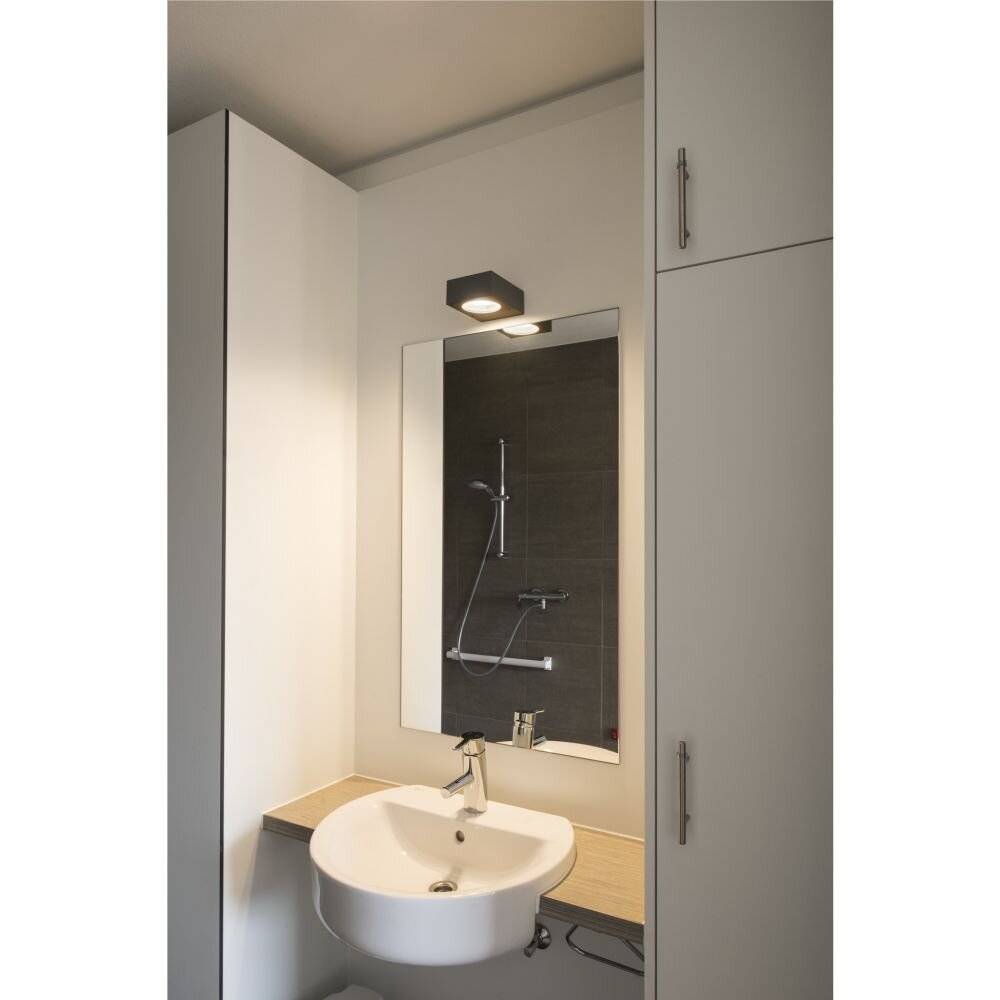 Imagen de premio para SLV Quadrasyl WL15 232285 Apliques de pared para exteriores Bombilla de bajo consumo, LED GX53 9 W Antracita
