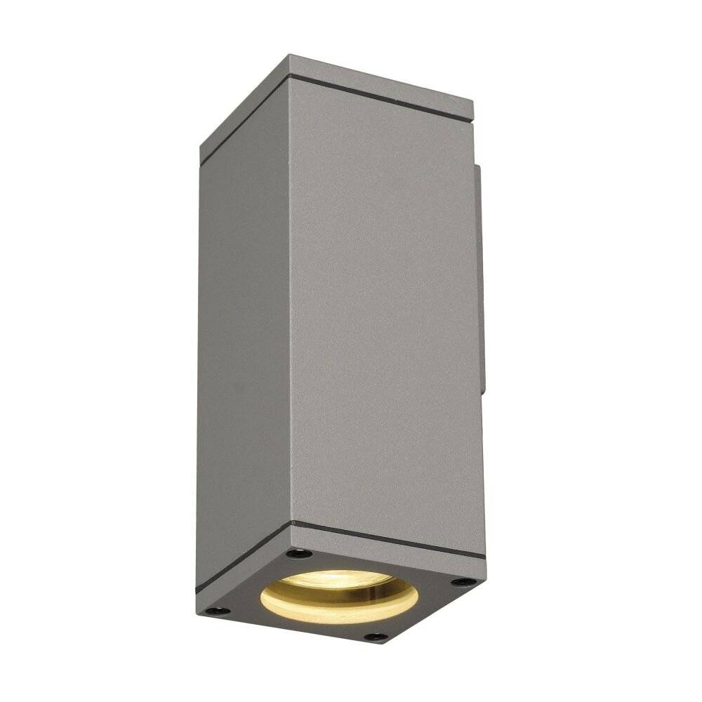 SLV Theo Wall 229524 Apliques de pared para exteriores LED GU10 35 W Gris plata-1
