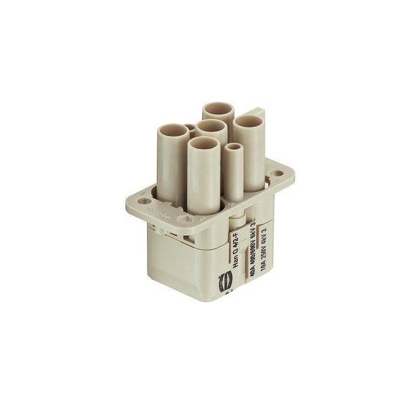 HARTING 09120063141 Inserto hembra Han® Q 4 + 2 + PE Engaste 10 ST