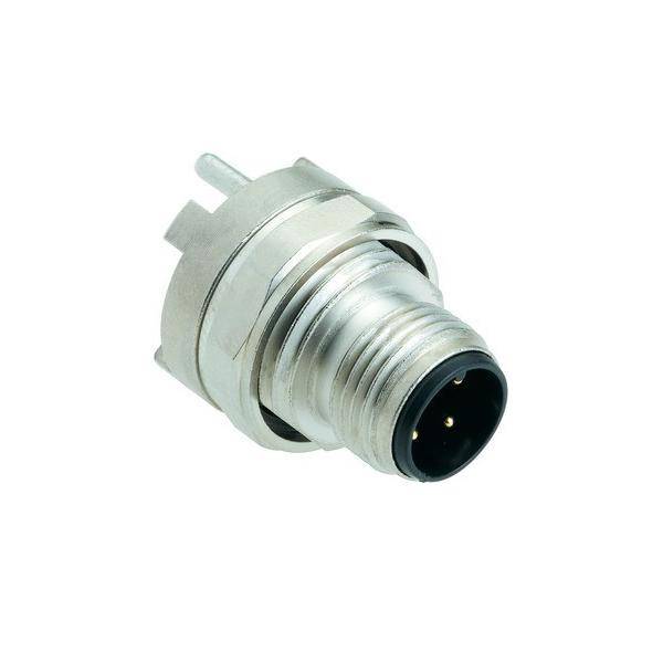 HARTING 21033211410 Conector enchufable de montaje integrado de sensor/actuador M12 Conector para circuito impreso, encastrable Número de polos: 4 10 UD(S).