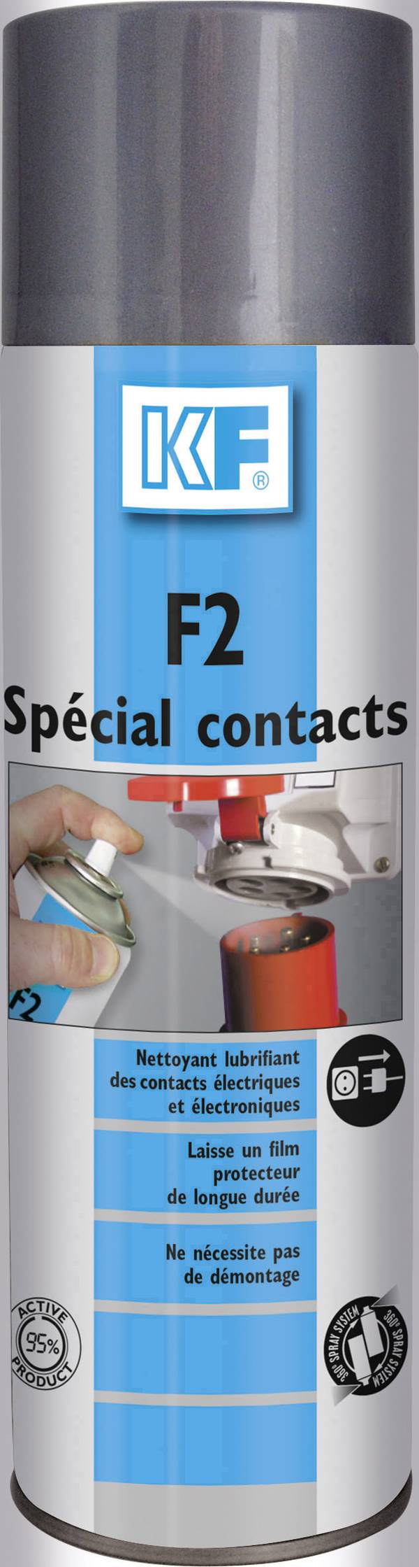 KF F2 Spécial contacts 1001 Nettoyant de contacts  500 ml