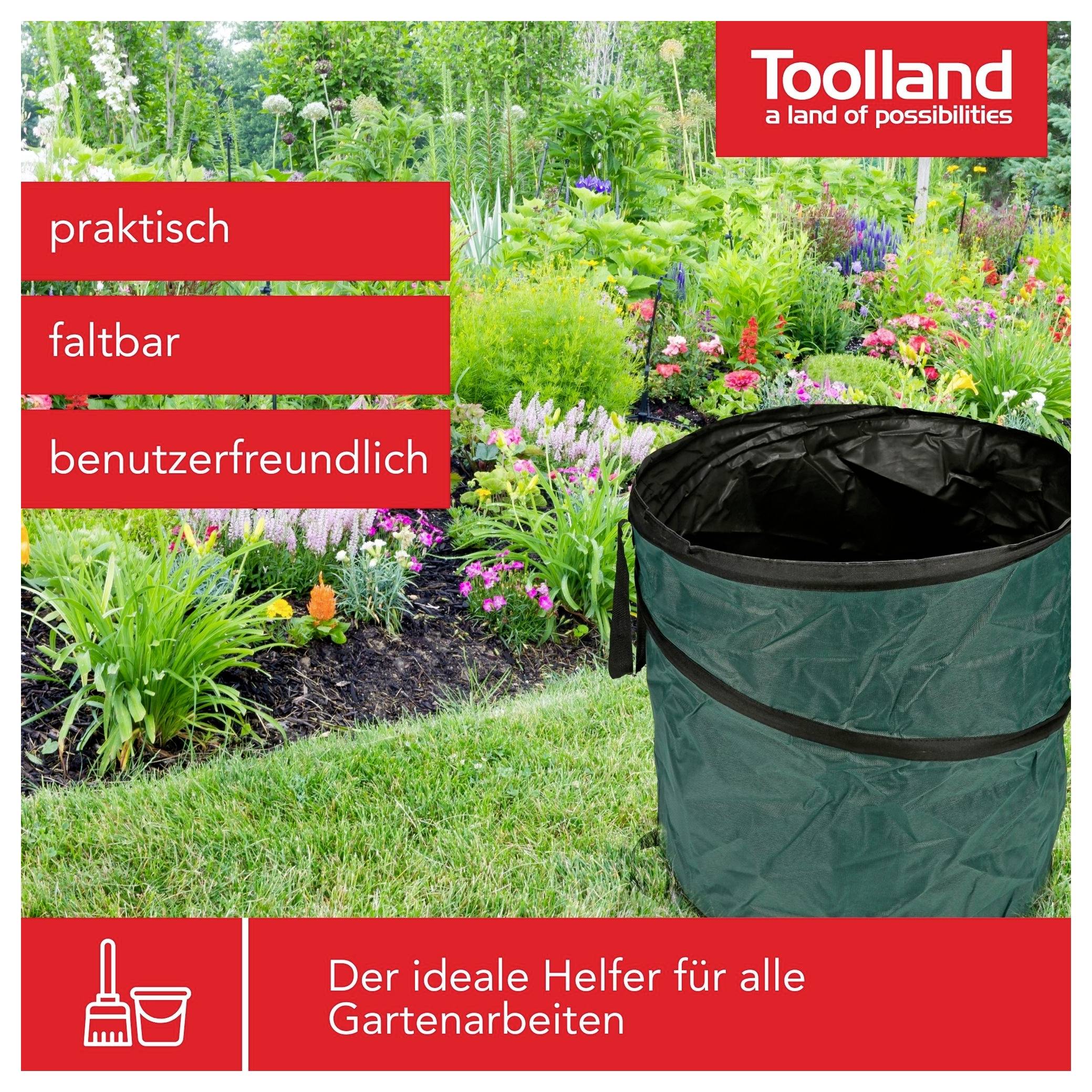 Toolland PM2000 Sac de jardinage 123 l vert-1