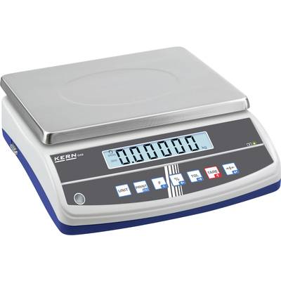 Kern GAB 6K0.05N Balance de table GAB 6K0.05N Plage de pesée (max.) 6 kg Lisibilité 0.05 g sur secteur, à batterie argen-0