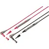Set de cordons de mesure de sécurité 1.20 m noir, rouge VOLTCRAFT MS-4N