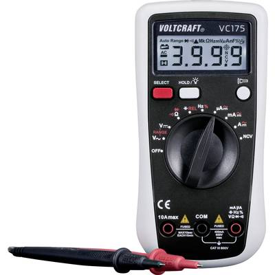 Multimètre  VOLTCRAFT VC175   numérique  CAT III 600 V Affichage (nombre de points): 4000