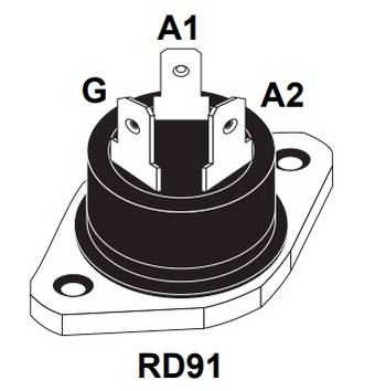STMicroelectronics BTA40-600B Thyristor (SCR) - TRIAC RD91 40 A 600 V