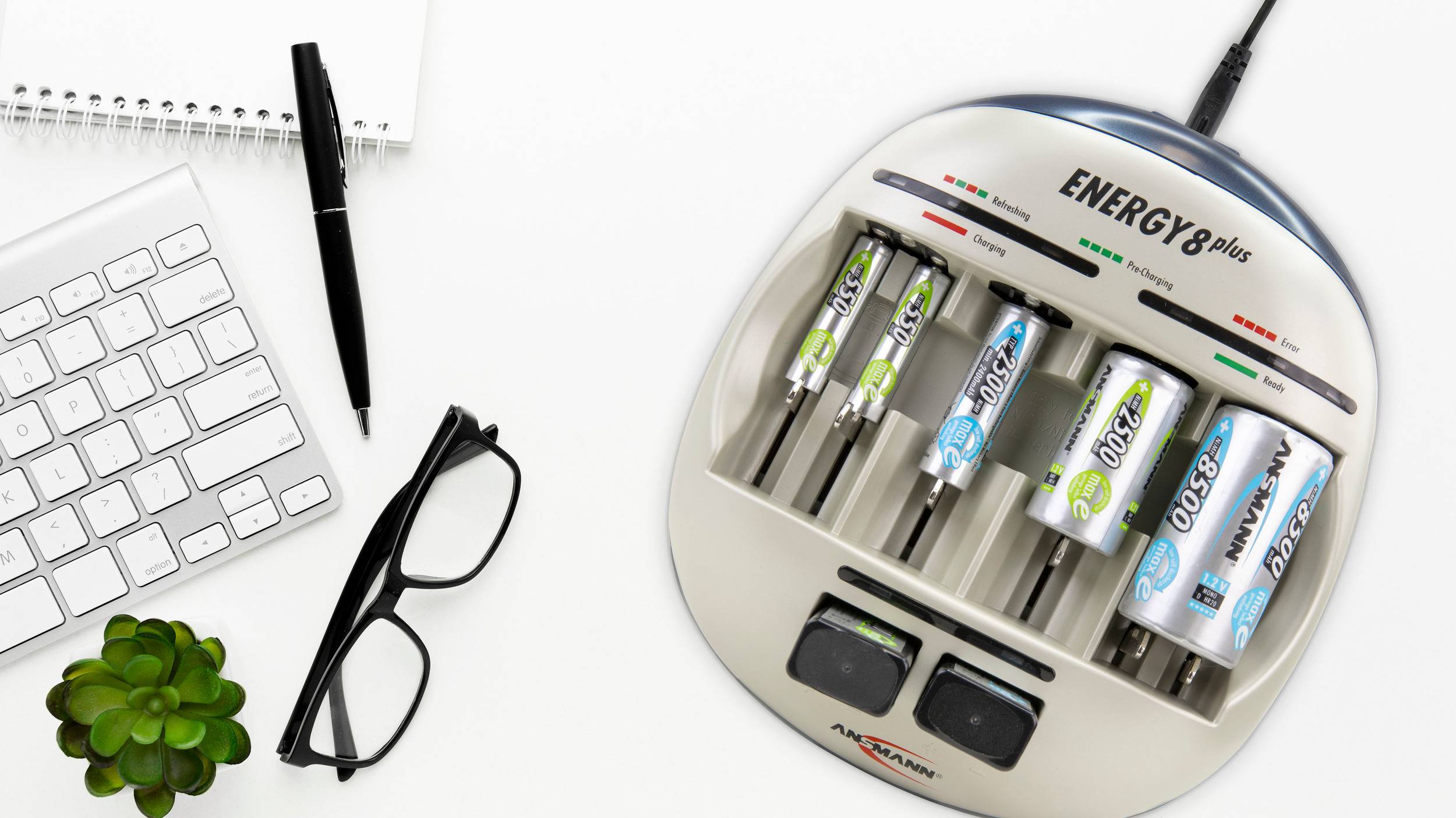 Chargeur de piles rondes NiCd, NiMH Ansmann Energy 8 plus-3