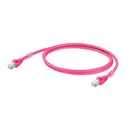 Weidmüller 1201270030 RJ45 Câble réseau, câble patch CAT 6a S/FTP 3.00 m magenta certifié UL 1 pc(s)