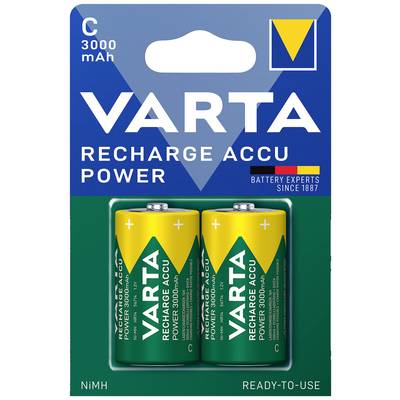 Varta RECH.AC.Power C3000mAh BLI2 Pile rechargeable LR14 (C) NiMH 3000 mAh 1.2 V 2 pc(s)
