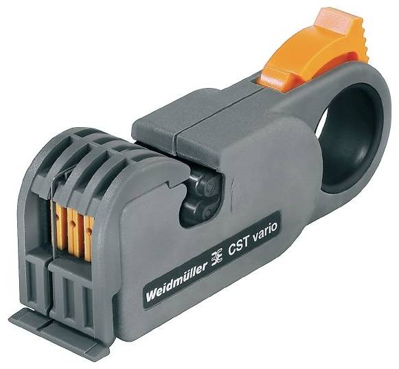 Weidmüller 9005700000 CST VARIO Automate de dénudage adapté pour câbles coaxiaux, Câbles de données ronds 2.5 à 8 mm RG5-1