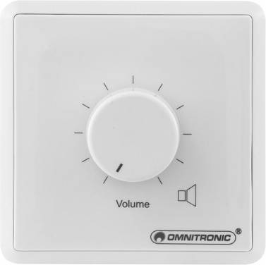 Omnitronic  80711004  encastré  Commande du volume mono ELA  blanc