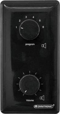 Omnitronic 80711088 encastré Sélecteur de programme ELA noir