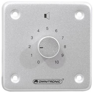 Omnitronic 80711015 encastré Commande du volume mono ELA argent