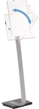 Durable 4812-23 Présentoir de sol argent (L x l x H) 280 x 302 x 1180 mm DIN A4-2