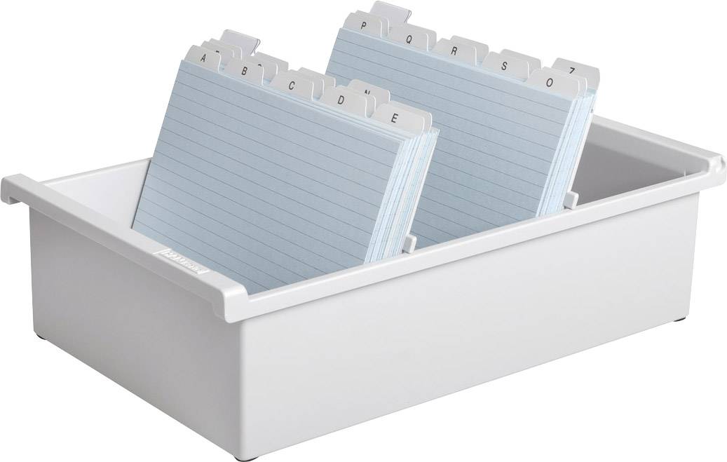 Boîte de rangement pour cartes DIN A5 HAN paysage 955011 gris clair plastique 228x320x96mm
