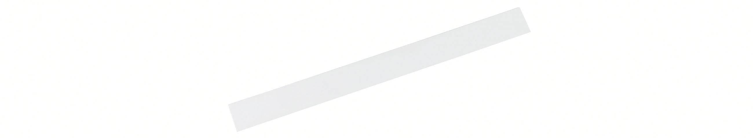 Une barre rectangulaire diagonale gris clair sur fond blanc.