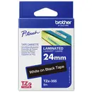 Ruban d'étiquetage Brother TZe, TZ TZe-355 PET Couleur de ruban: noir Couleur de police:blanc 24 mm 8 m