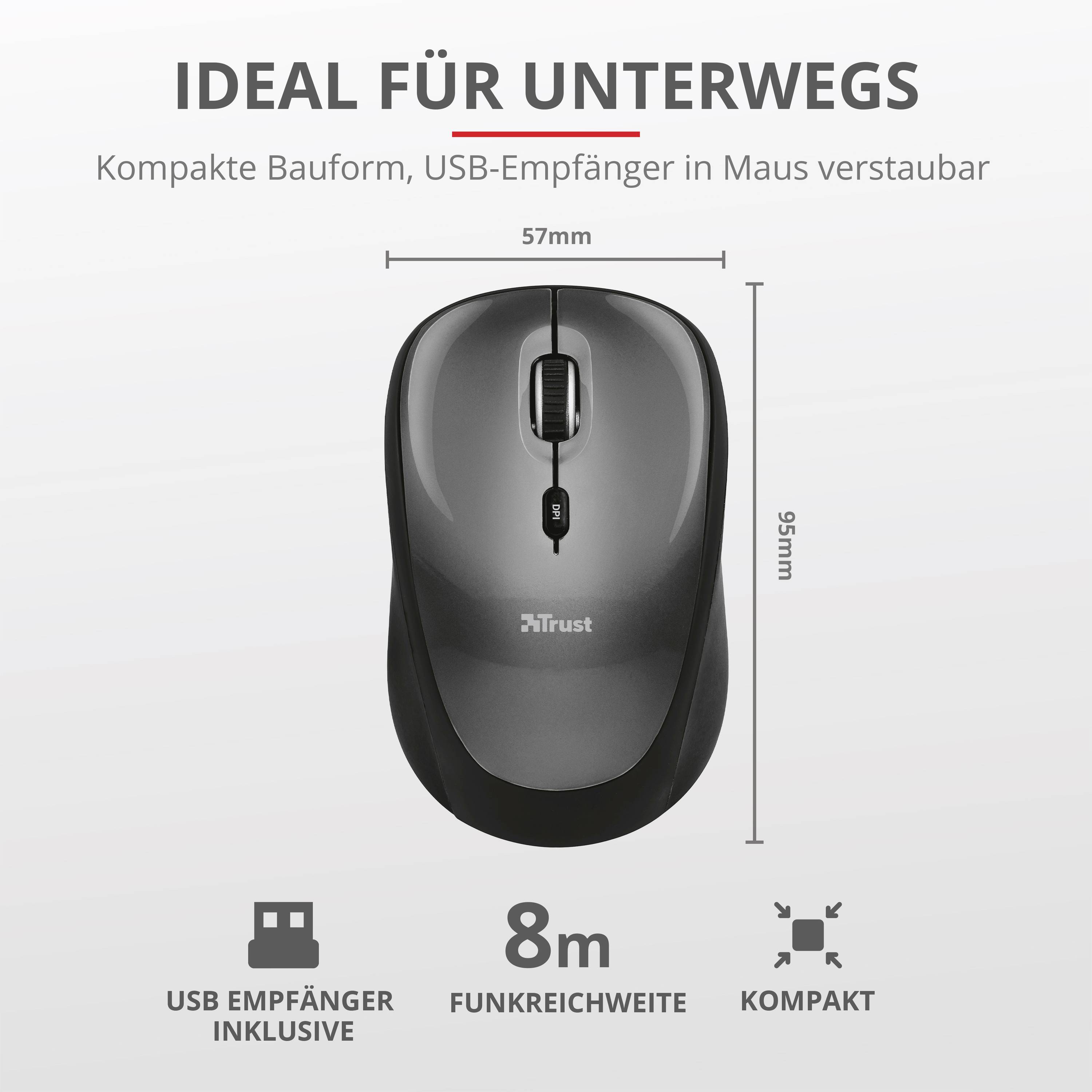 Souris optique Trust Yvi noir-8