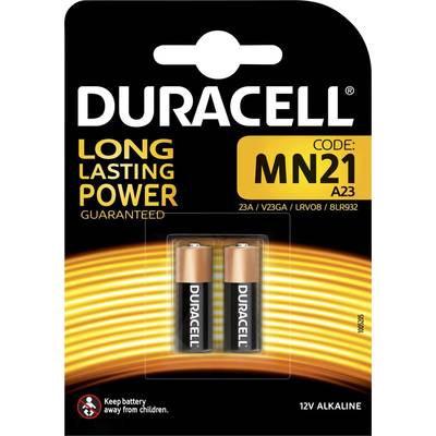 DURACELL® Piles MN21 V23GA, tension 12 V, capacité 33 mAh