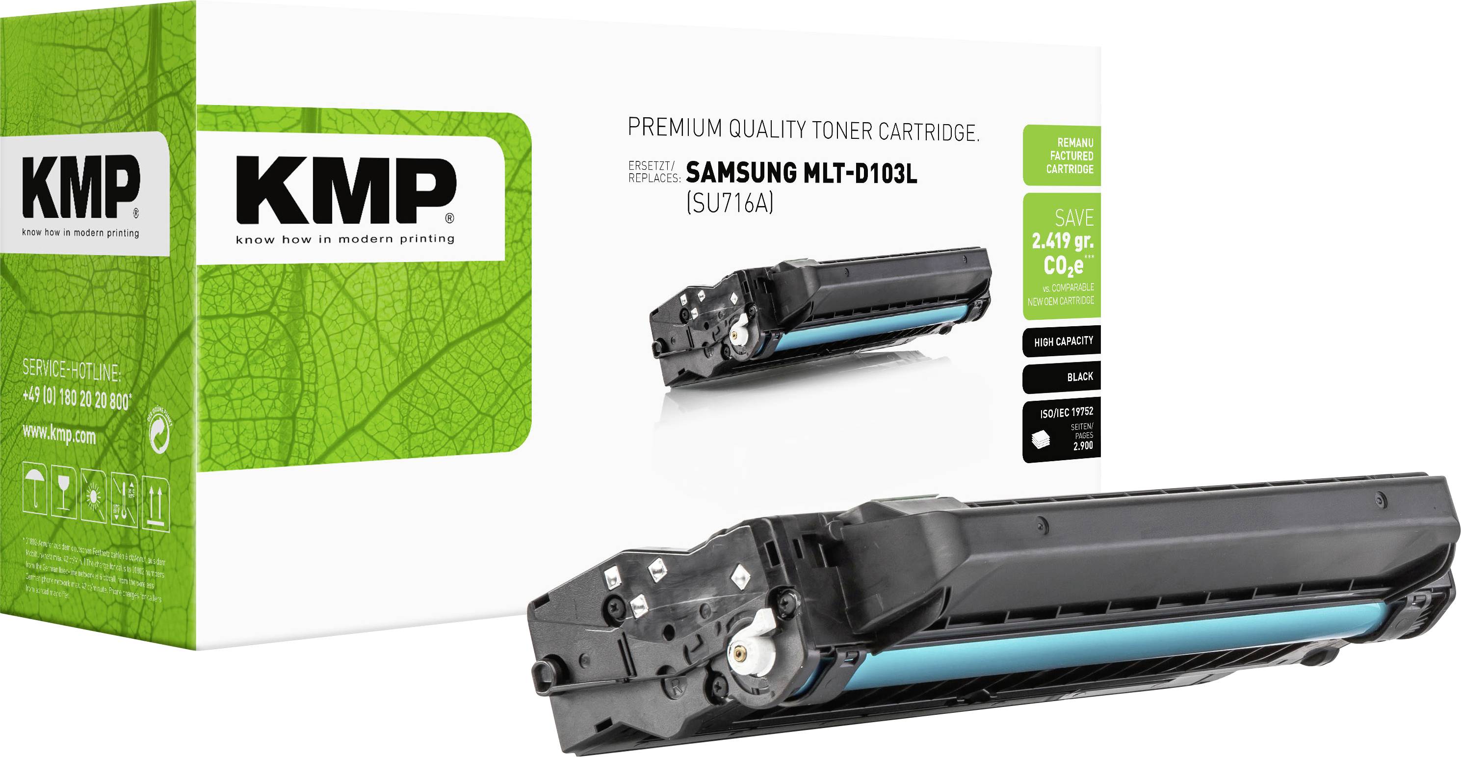 Cassette de toner KMP SA-T47 remplace Samsung MLT-D103L compatible noir 2900 pages