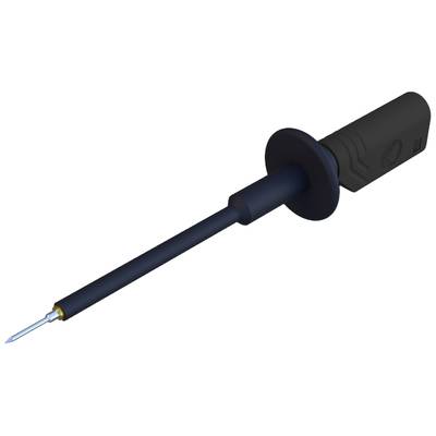 Pointe de fer à souder noir avec poignée ergonomique, adaptée aux travaux électroniques délicats.