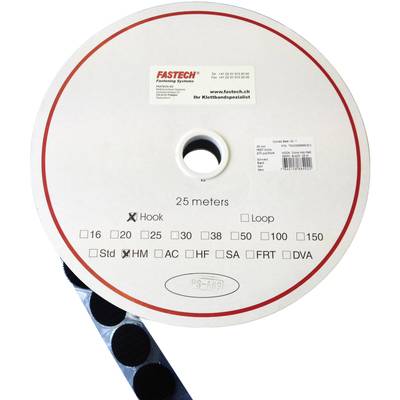 FASTECH® T01035999903C1 Pastille ronde auto-agrippante hotmelt à coller partie crochets (Ø) 35 mm noir 1 pc(s)