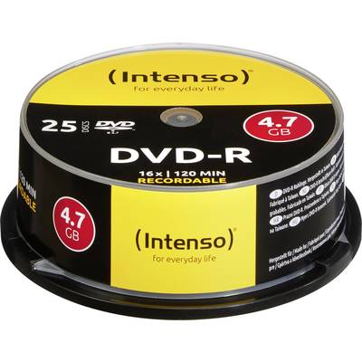 DVD-R vierge Intenso 4101154 25 pc(s) 4.7 GB 120 min 