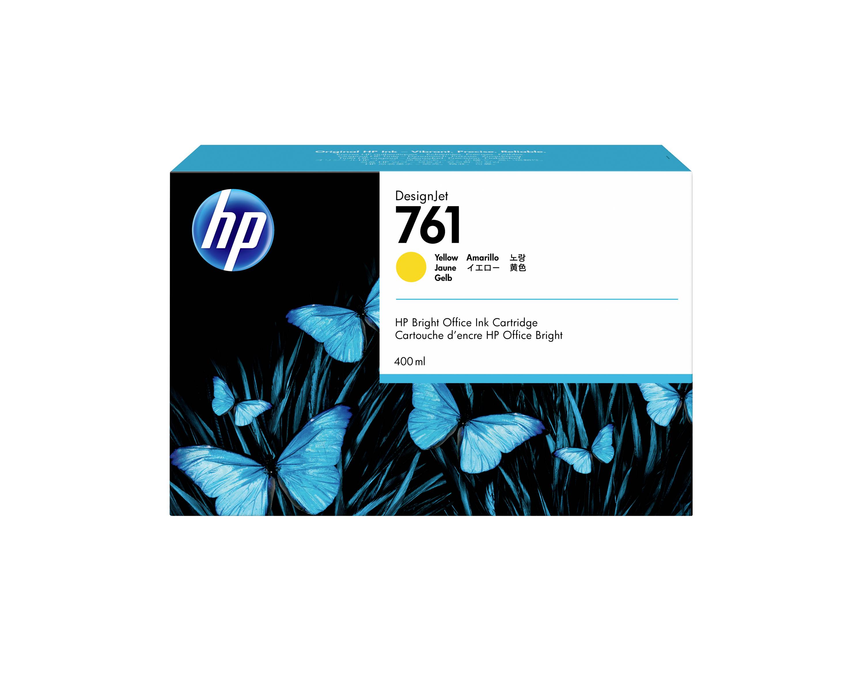 HP Encre 761 d'origine jaune 400 ml CM992A 1 pc(s)