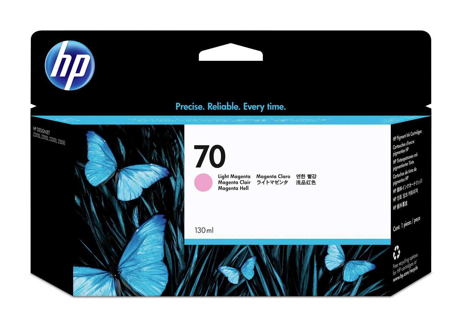 HP Encre 70 d'origine magenta C9455A